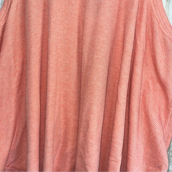 We The Free Coral Ribbed Oversized Tank - Picture 4 of 6
